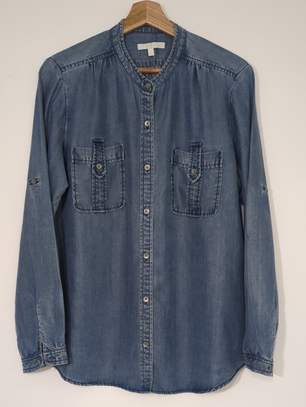 7 For All Mankind Lightweight Denim Button-Down Shirt
